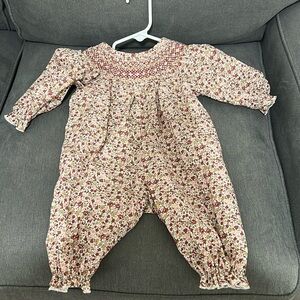 Marie Nicole floral smocked romper
